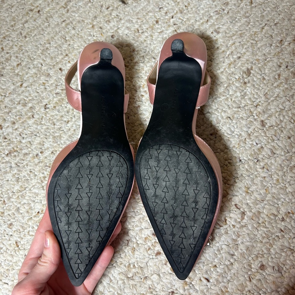 Adrienne Vittadini Pink Embellished Heels - Picture 4 of 8
